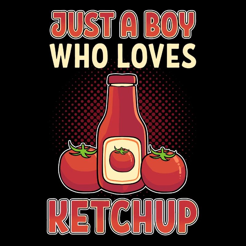 Juste un garçon qui aime le ketchup