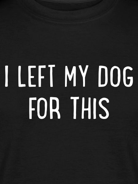 Dog alone