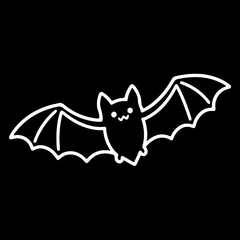 Bat Sketch – Simple Halloween Animal Motif