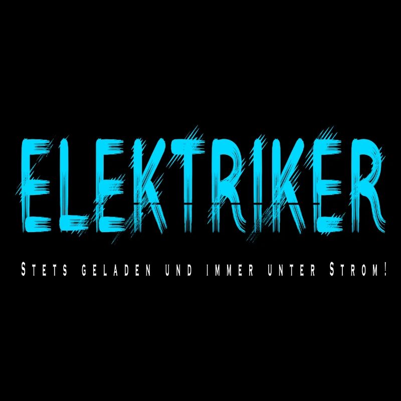 Elektriker Handwerker Design