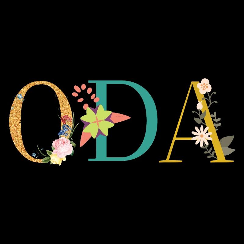 ODA name decorated with flowers