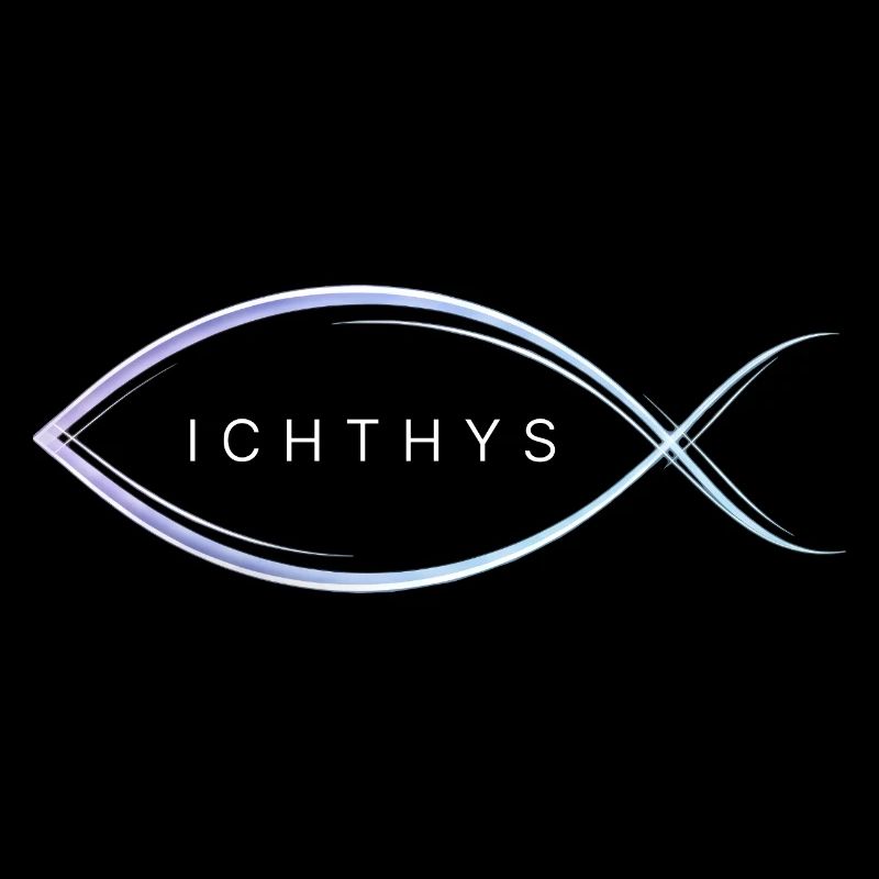 Ichthys - Motif poisson aux lignes élégantes