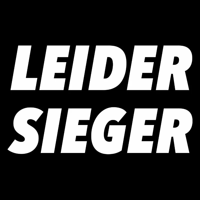 leider Sieger blau weiß