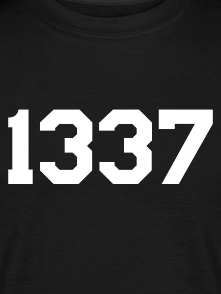 1337 – White Text Design