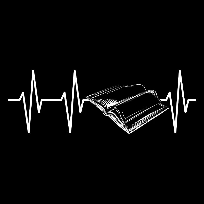 Heart Books Reading Symbol Pulse Book Reader icon