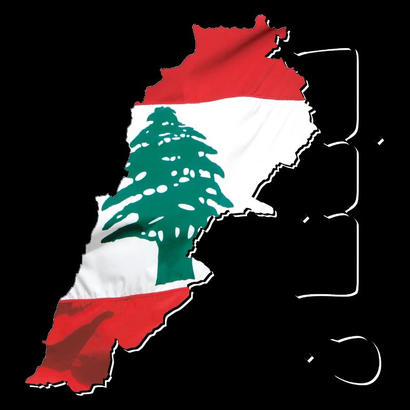 Drapeau du Liban au Liban Carte LB