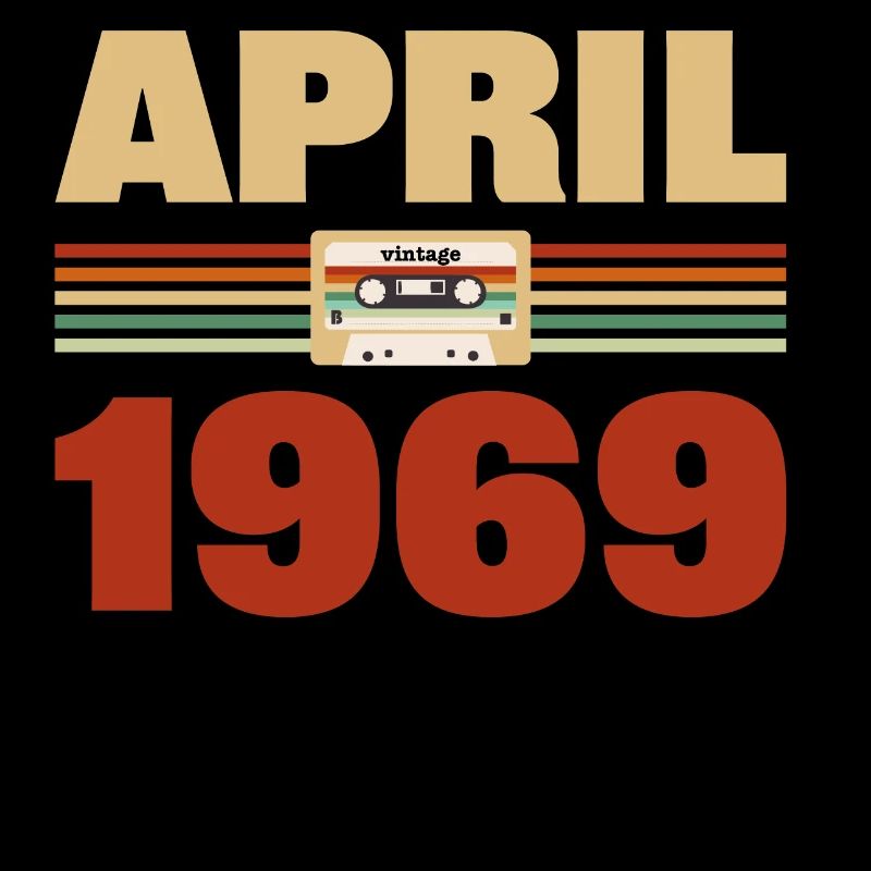 54e anniversaire Avril Né 1969 Idée cadeau