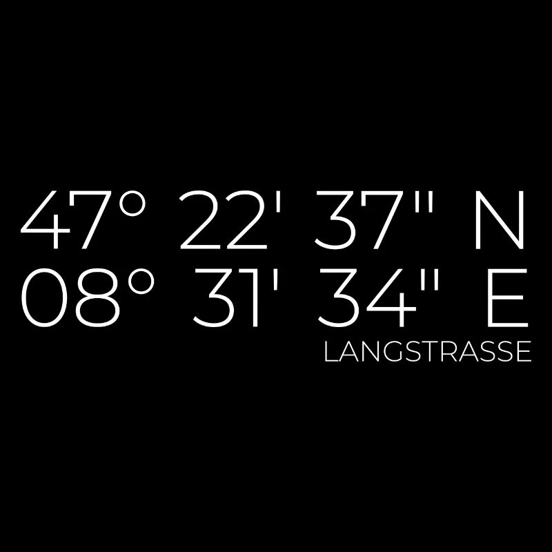 Coordinates Langstrasse, Kreis 4, Zürich