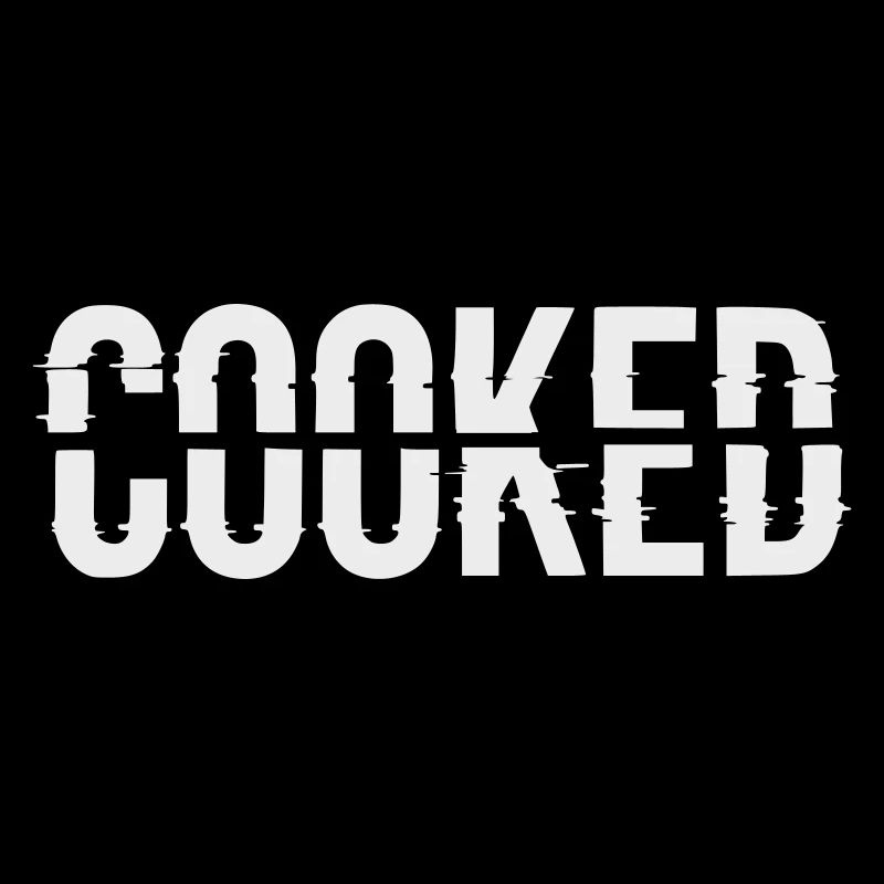 Glitch Lettering Cooked