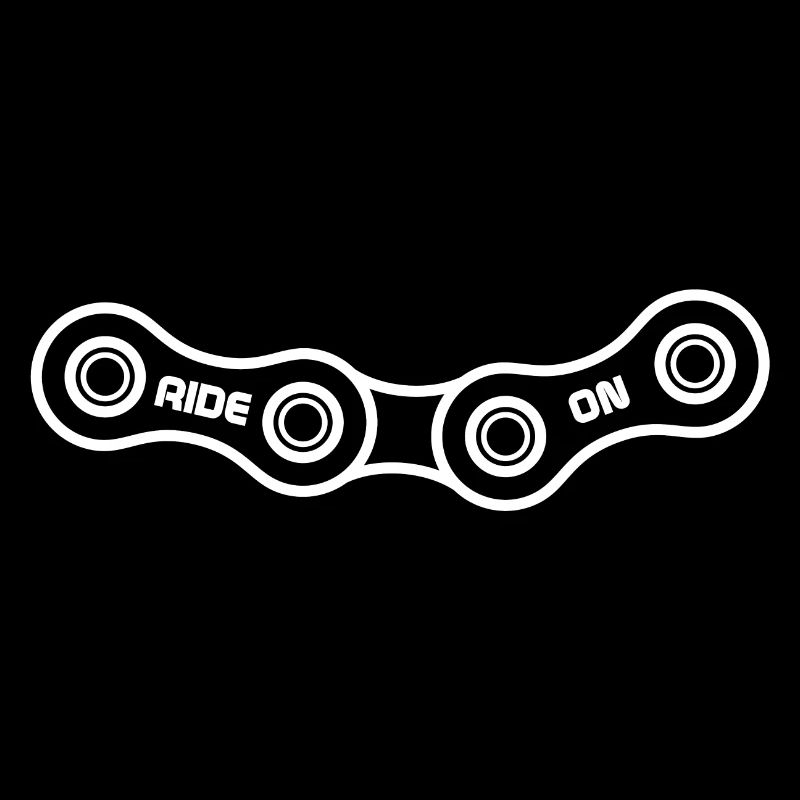 Ride On Bicycle Chain Motif