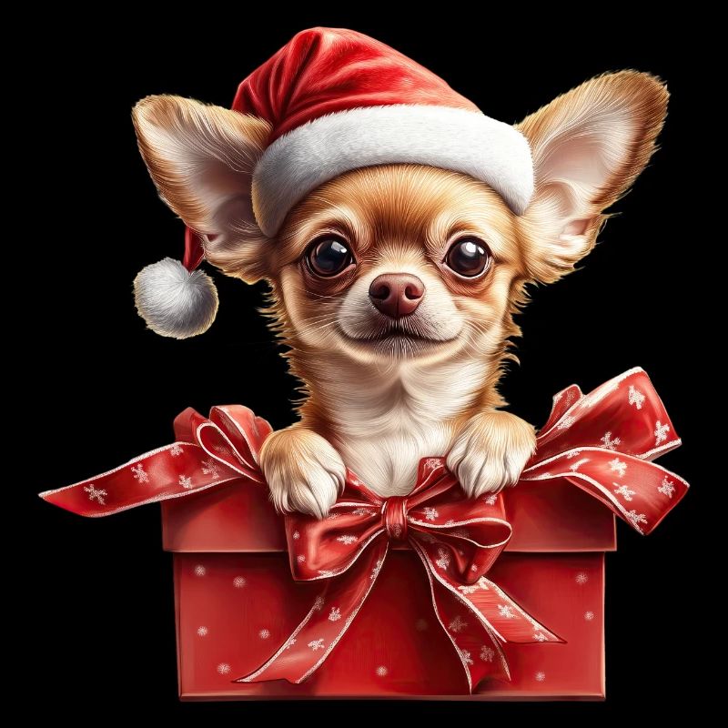 Chihuahua Santa Geschenk