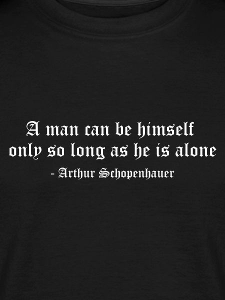 Schopenhauer Solitude Quote
