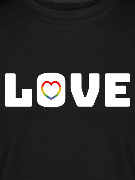 Love Heart Rainbow white