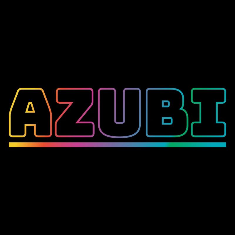 Design Azubi outline bunt