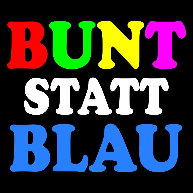 Bunt statt blau