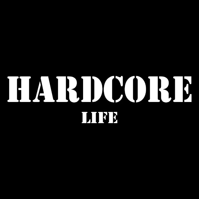 Hardcore Life couleur blanche