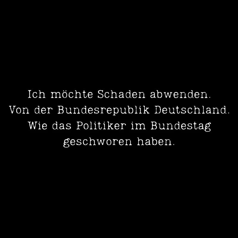 Ich möchte Schaden abwenden. - Inverted