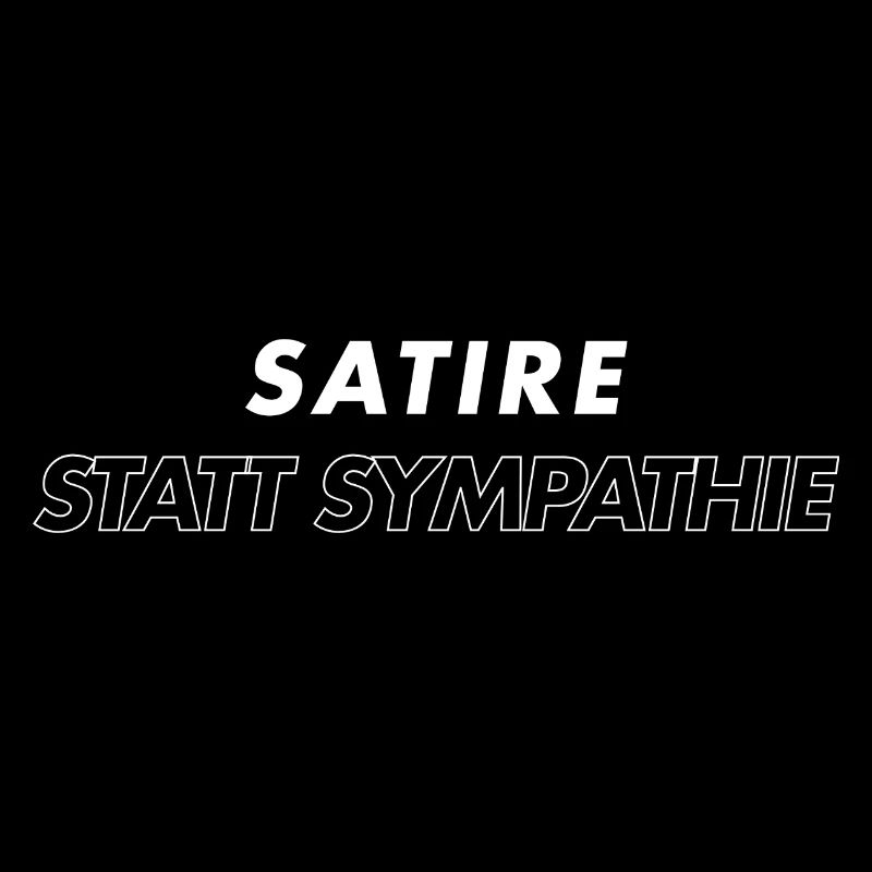 Humorous lettering. Irony, Satiere