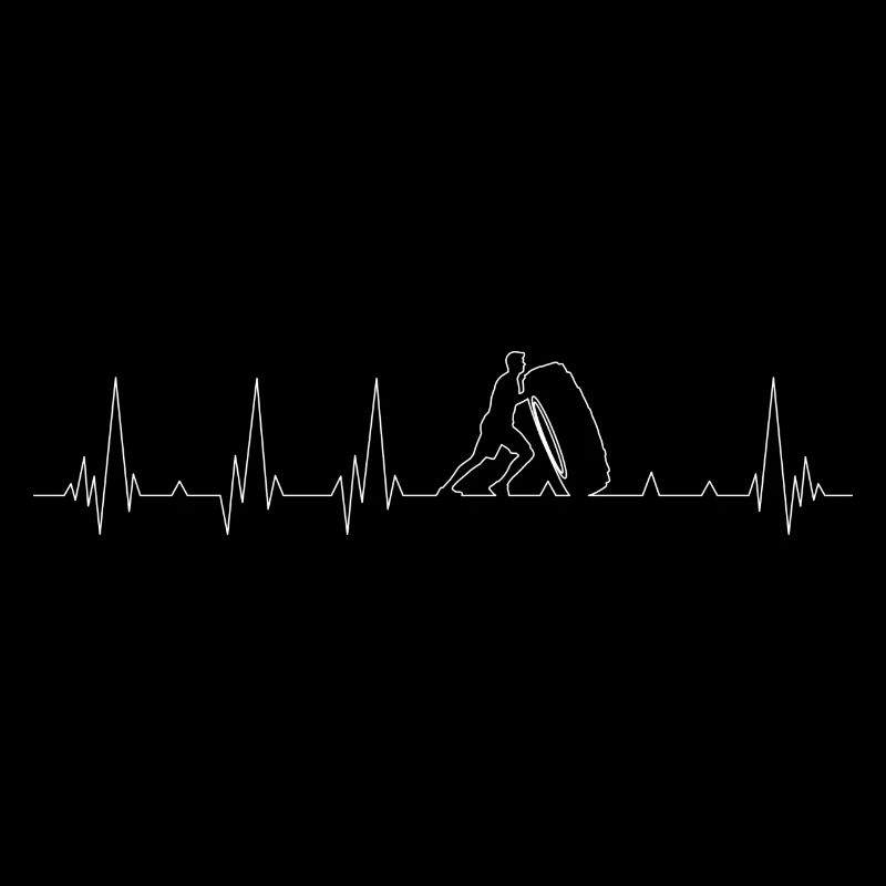 Puls Meditation EKG Silhouette