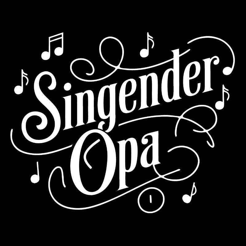 Singender Opa - unser Opa Großvater singt gerne.
