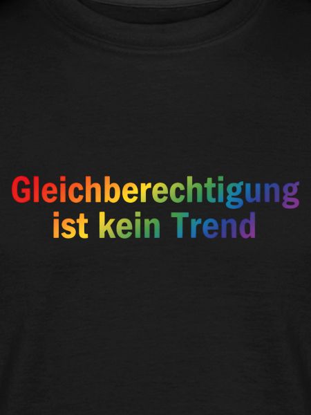 Equality is not a trend