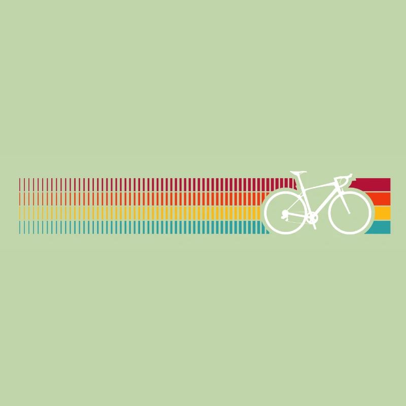 Lebendiges Regenbogen-Fahrradmuster