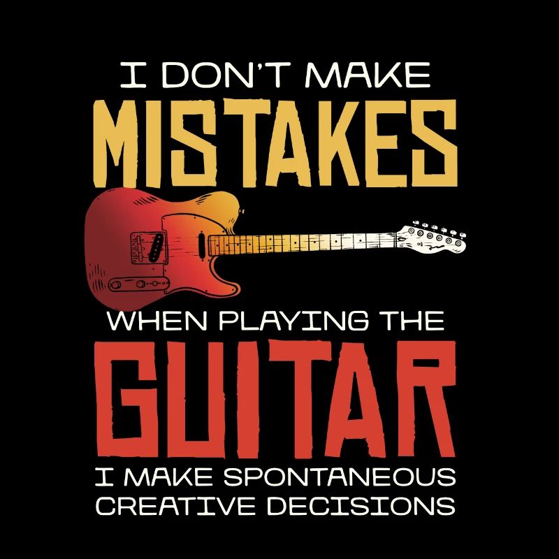 No mistakes when playing guitar