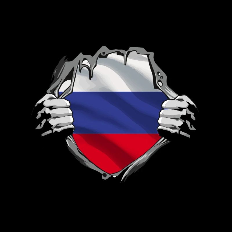Dévoilement du drapeau russe