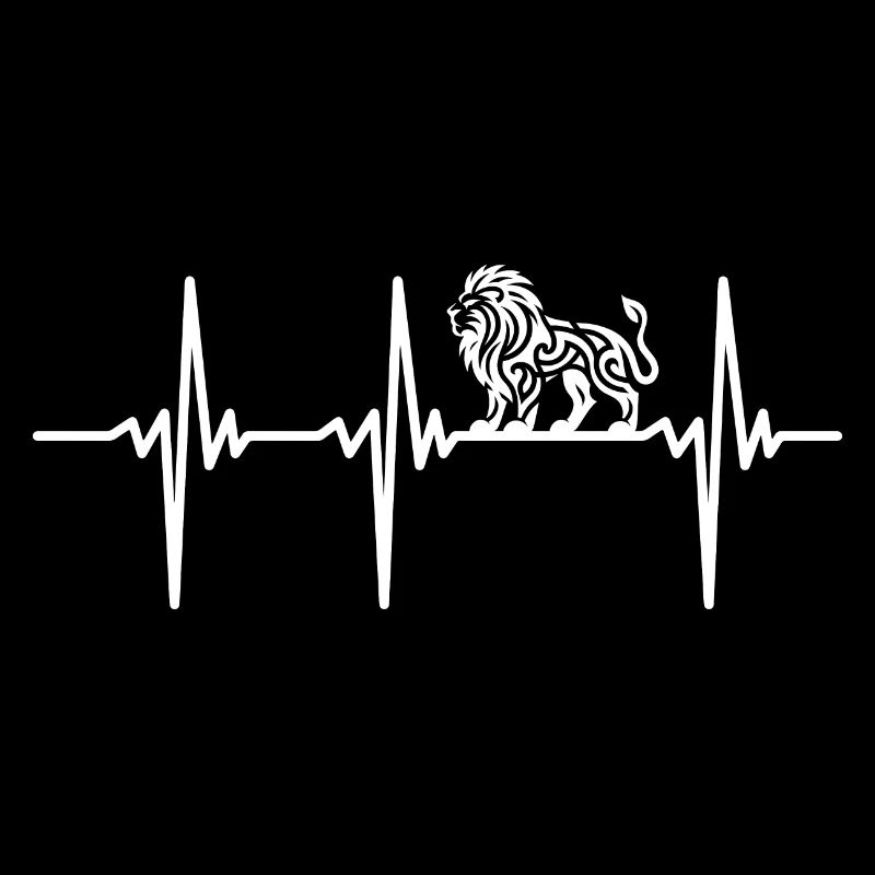 Heartbeat for grim tattoo lions
