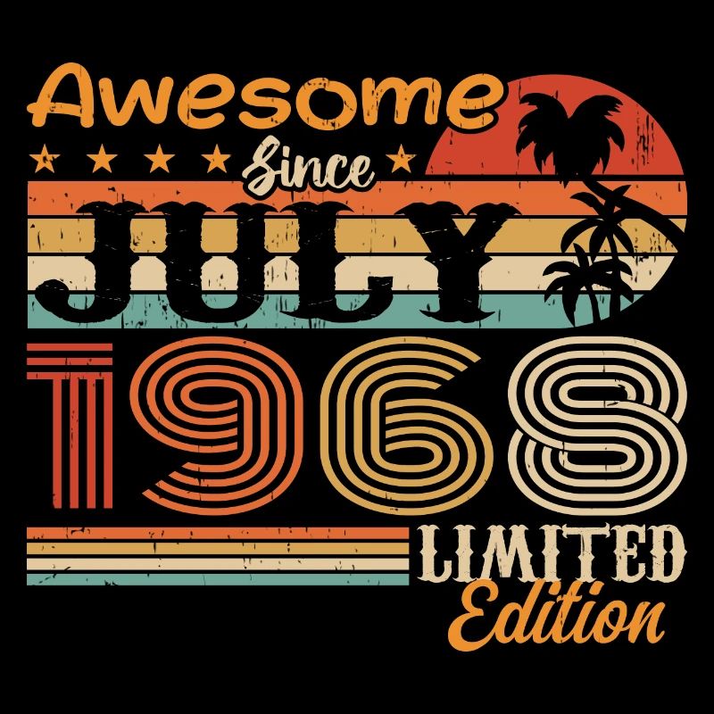 Juli 1968 Juli Geburtstagsgeschenk Juli 1968