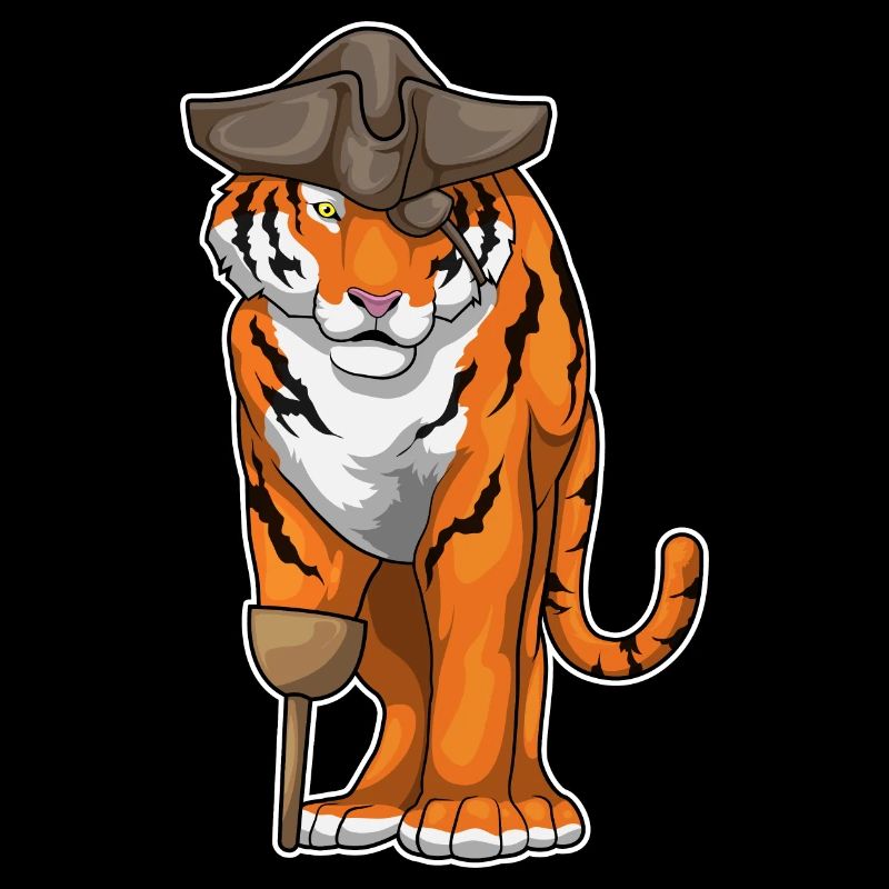 Tiger Pirate Coup de jambe en bois