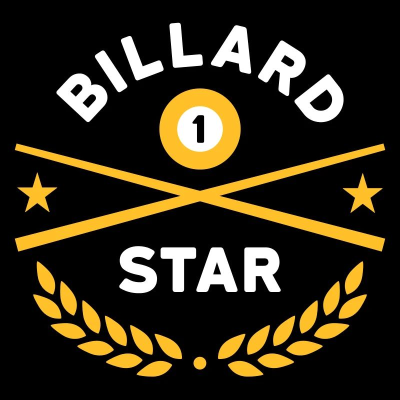 Étoile de billard (queues de billard, boule de billard, étoiles)