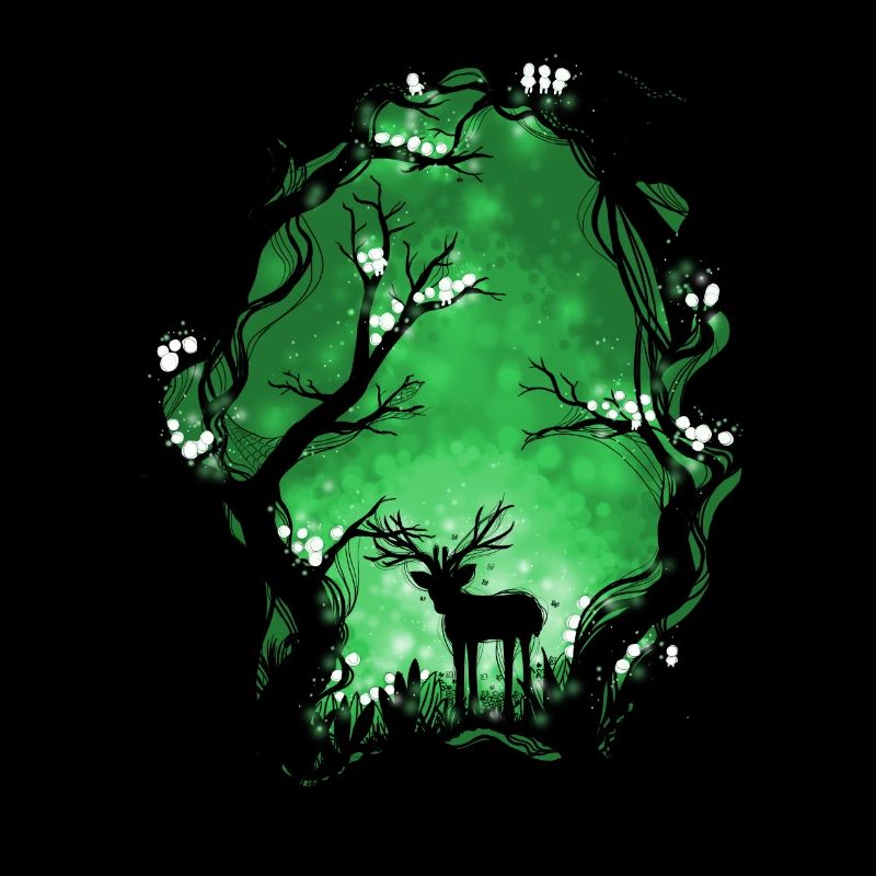 Forest spirits green
