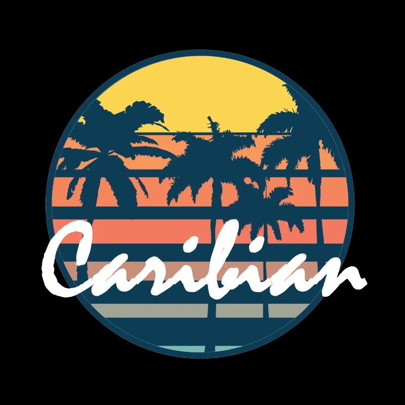 Caribbean palm trees