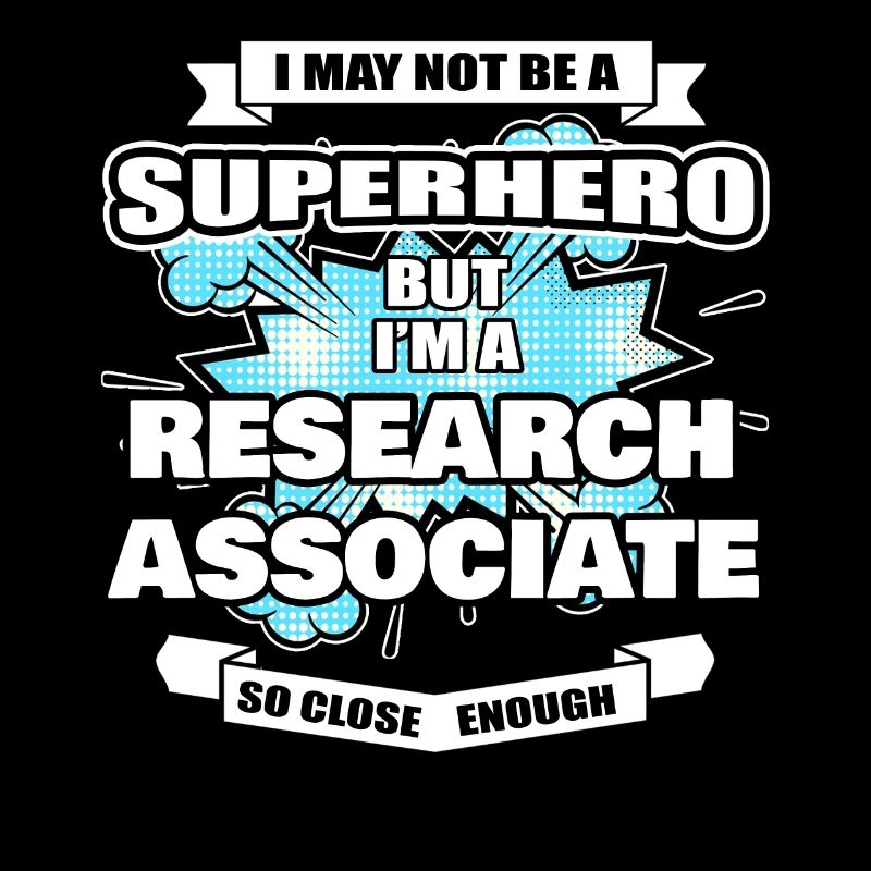 Wissenschaftlicher Mitarbeiter Geschenk Superheld Research Associa