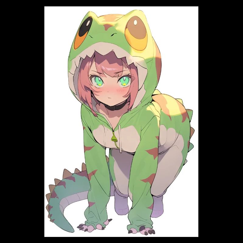 Dino Vixen: Dessin captivant d’un mignon et