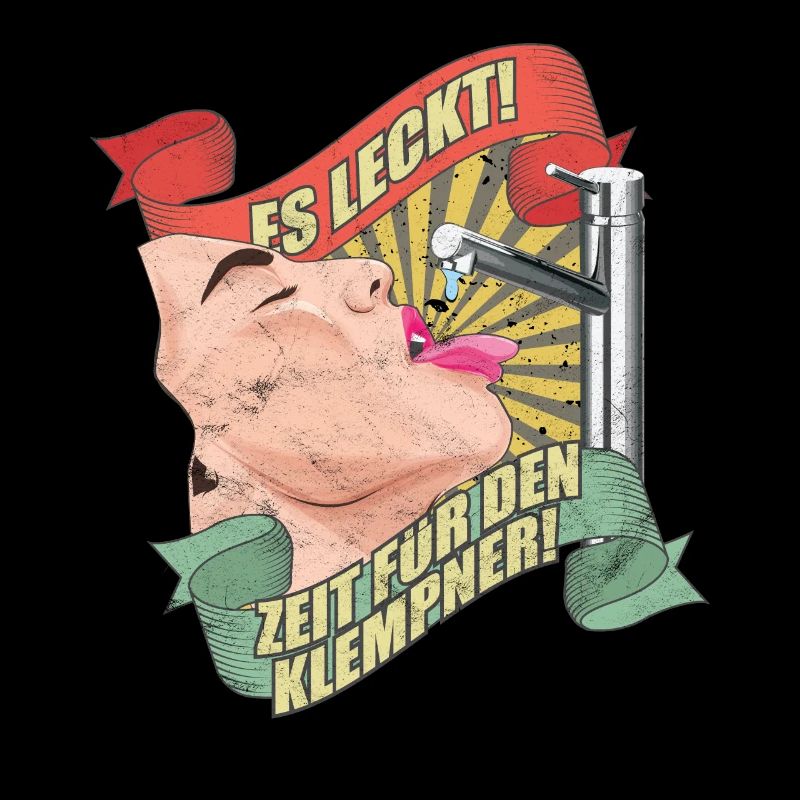 Funny Plumber It Licks Geshenk Tshirt