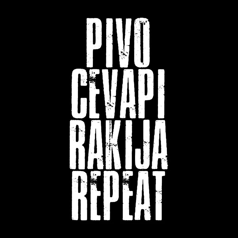 Pivo Cevapi Rakjia Repeat Jugo Srbija