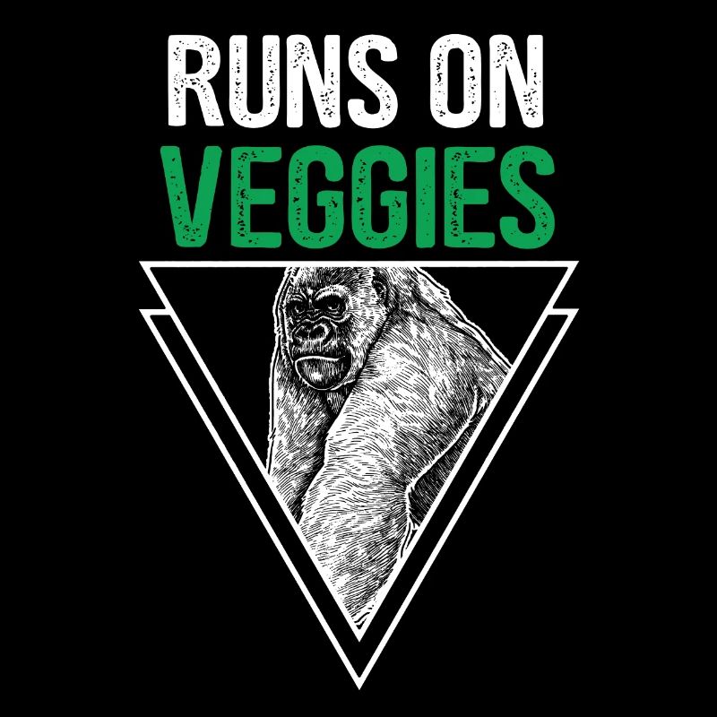 Gorilla Runs on veggies