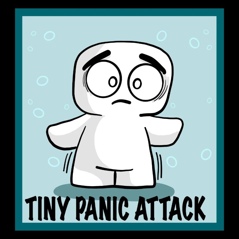 SMALL PANIC ATTACK EMOTICON EMOTI MARSHMALLOWTIS