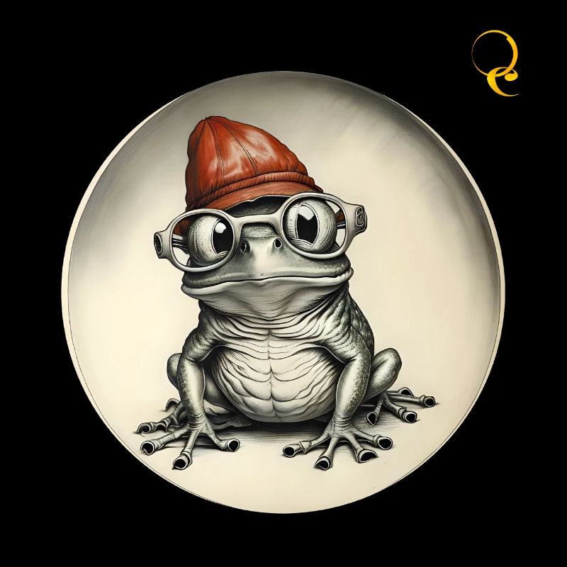FROSCH MIT BRILLE