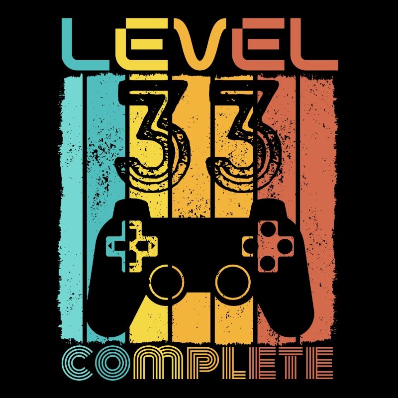 33 years - 33rd birthday Level 33 Complete Design