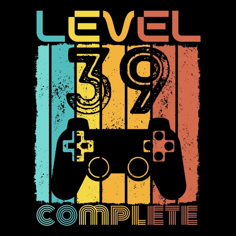 39 years - 39th birthday Level 39 Complete Design