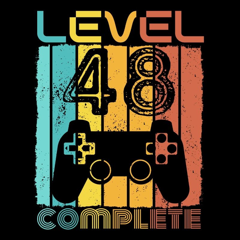 48 Jahre - 48. Geburtstag Level 48 Complete Design