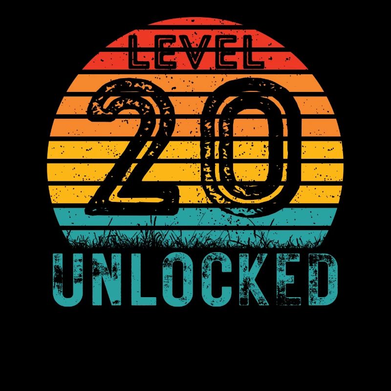 20 Jahre - 20. Geburtstag Level 20 Complete Design