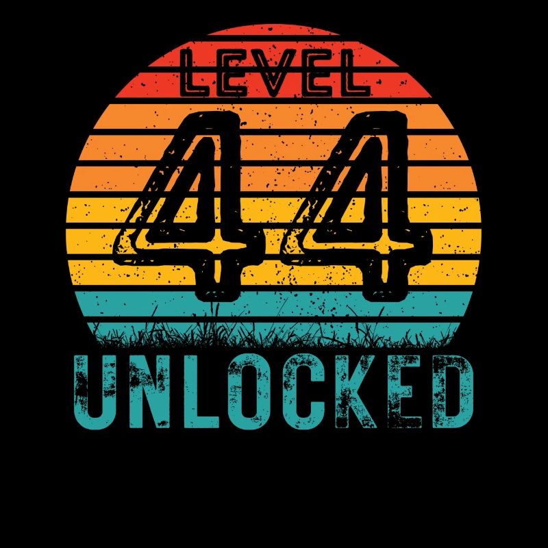 44 Years - 44th Birthday Level 44 Complete Design
