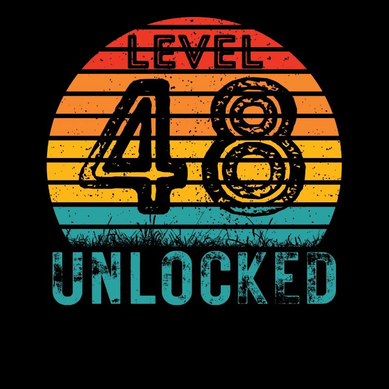 48 Jahre - 48. Geburtstag Level 48 Complete Design