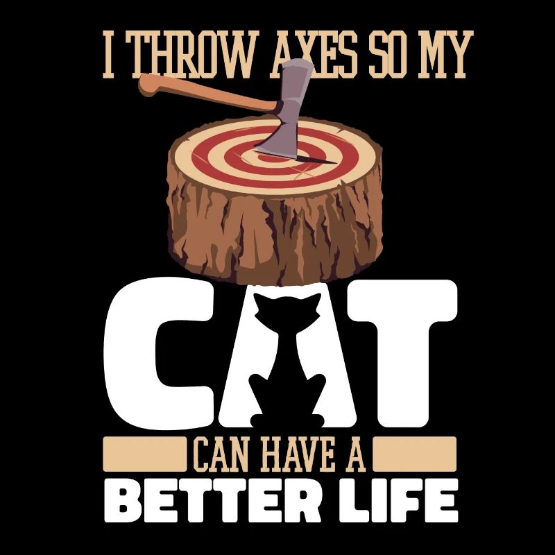 Axe Throwing Axe Thrower Cat