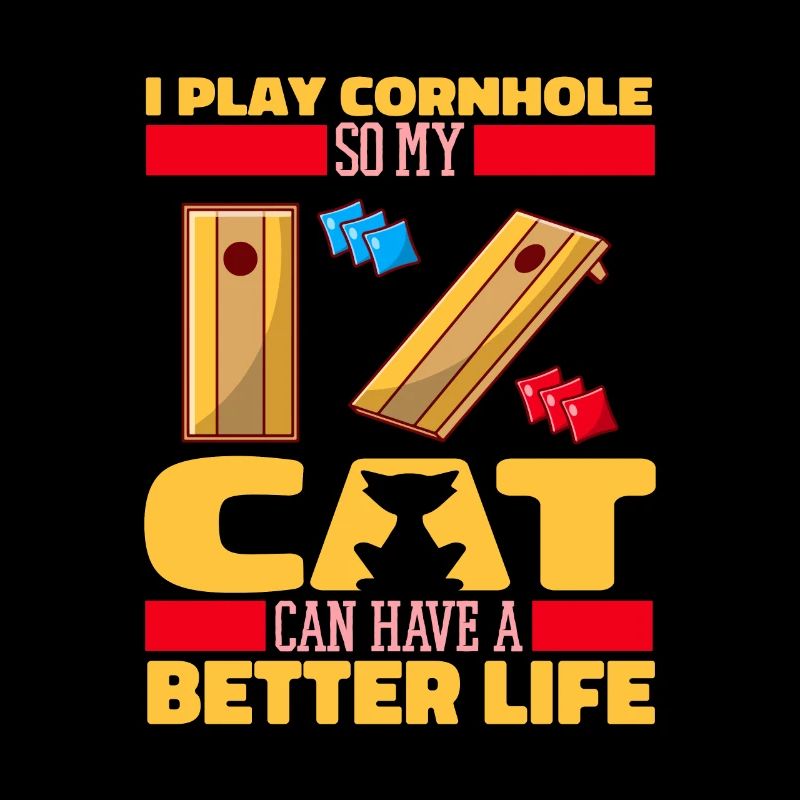 Cornhole Sackloch Spiel Katze
