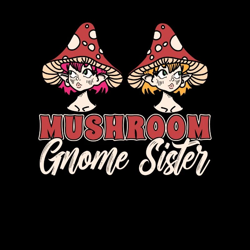 Champignons cueilleurs de champignons soeurs champignons nains